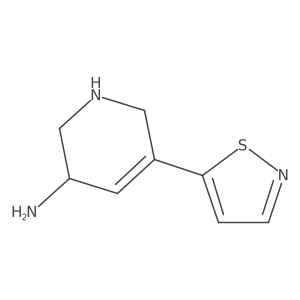 5-(1,2-Thiazol-5-yl)-1,2,3,6-tetrahydropyridin-3-amine结构式