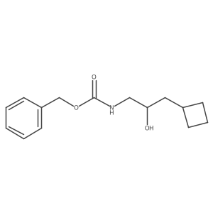 benzyl N-(3-cyclobutyl-2-hydroxypropyl)carbamate结构式