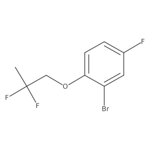 2-Bromo-1-(2,2-difluoropropoxy)-4-fluorobenzene结构式