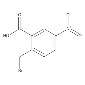 2-(Bromomethyl)-5-nitrobenzoic acid结构式