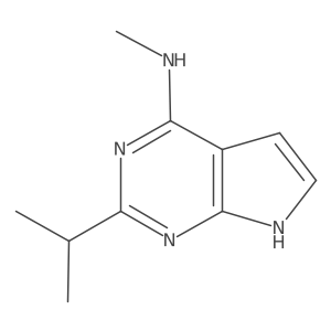 N-methyl-2-(propan-2-yl)-7H-pyrrolo[2,3-d]pyrimidin-4-amine Structure