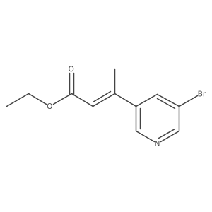 ethyl (2Z)-3-(5-bromopyridin-3-yl)but-2-enoate Structure