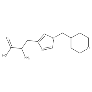 (2R)-2-amino-3-{1-[(oxan-4-yl)methyl]-1H-imidazol-4-yl}propanoic acid结构式