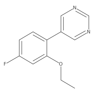 5-(2-Ethoxy-4-fluorophenyl)pyrimidine结构式