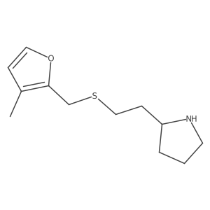 2-(2-{[(3-Methylfuran-2-yl)methyl]sulfanyl}ethyl)pyrrolidine结构式