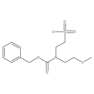 benzyl N-[2-(chlorosulfonyl)ethyl]-N-(2-methoxyethyl)carbamate Structure