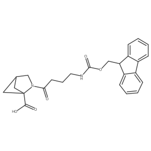 2-[4-({[(9H-fluoren-9-yl)methoxy]carbonyl}amino)butanoyl]-2-azabicyclo[2.1.1]hexane-1-carboxylic acid结构式