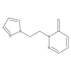 2-[2-(1H-pyrazol-1-yl)ethyl]-2,3-dihydropyridazin-3-one Structure