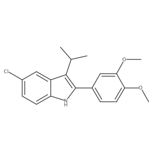 5-chloro-2-(3,4-dimethoxyphenyl)-3-isopropyl-1H-indole Structure