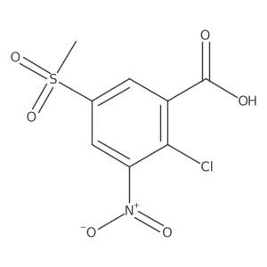 2-Chloro-5-(methylsulfonyl)-3-nitrobenzoic acid结构式