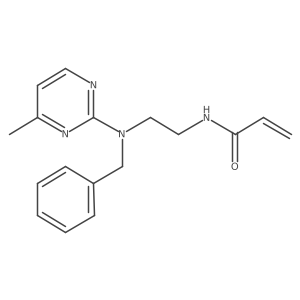 N-{2-[benzyl(4-methylpyrimidin-2-yl)amino]ethyl}prop-2-enamide Structure