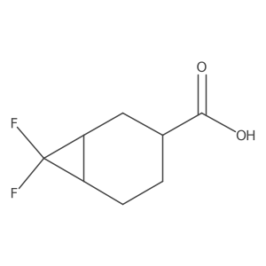 (1R,3R,6S)-7,7-Difluorobicyclo[4.1.0]heptane-3-carboxylic acid Structure