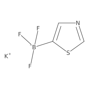 Potassium trifluoro(thiazol-5-yl)borate结构式