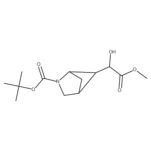 tert-butyl (1S,4R)-5-(1-hydroxy-2-methoxy-2-oxoethyl)-2-azabicyclo[2.1.1]hexane-2-carboxylate结构式