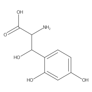 2-Amino-3-(2,4-dihydroxyphenyl)-3-hydroxypropanoic acid Structure