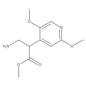 Methyl 3-amino-2-(2,5-dimethoxypyridin-4-yl)propanoate Structure
