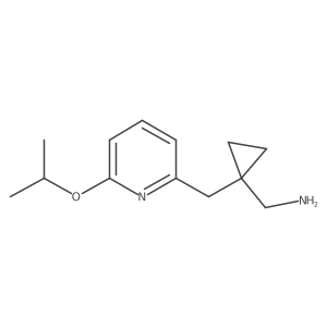 (1-{[6-(Propan-2-yloxy)pyridin-2-yl]methyl}cyclopropyl)methanamine Structure