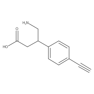 4-Amino-3-(4-ethynylphenyl)butanoic acid结构式