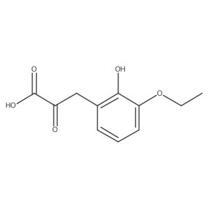 3-(3-Ethoxy-2-hydroxyphenyl)-2-oxopropanoic acid Structure