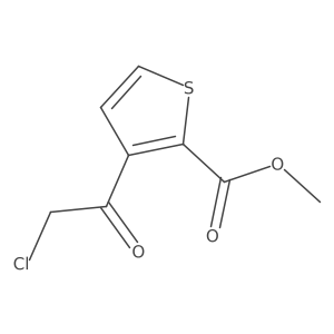 Methyl 3-(2-chloroacetyl)thiophene-2-carboxylate结构式