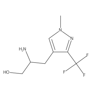 2-amino-3-[1-methyl-3-(trifluoromethyl)-1H-pyrazol-4-yl]propan-1-ol Structure