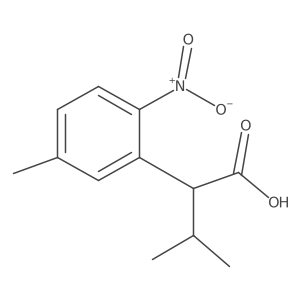 3-Methyl-2-(5-methyl-2-nitrophenyl)butanoic acid Structure