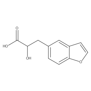 3-(1-Benzofuran-5-yl)-2-hydroxypropanoic acid Structure