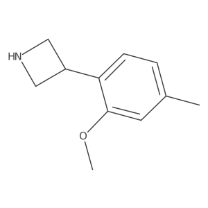 3-(2-Methoxy-4-methylphenyl)azetidine结构式