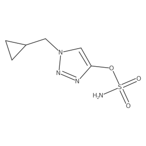 1-(cyclopropylmethyl)-1H-1,2,3-triazol-4-yl sulfamate结构式