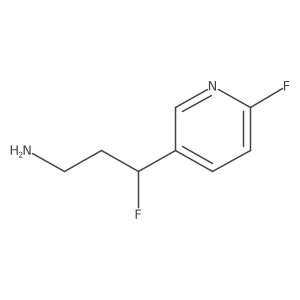 3-Fluoro-3-(6-fluoropyridin-3-yl)propan-1-amine Structure