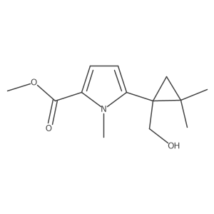 methyl 5-[1-(hydroxymethyl)-2,2-dimethylcyclopropyl]-1-methyl-1H-pyrrole-2-carboxylate Structure