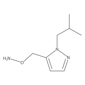 O-{[1-(2-methylpropyl)-1H-pyrazol-5-yl]methyl}hydroxylamine Structure