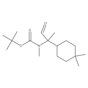 tert-butyl N-[2-(4,4-dimethylcyclohexyl)-1-oxopropan-2-yl]-N-methylcarbamate Structure