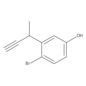 4-Bromo-3-(but-3-yn-2-yl)phenol Structure