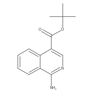 Tert-butyl 1-aminoisoquinoline-4-carboxylate Structure
