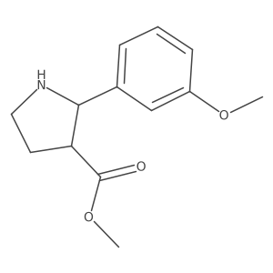 Methyl (2S,3R)-2-(3-methoxyphenyl)pyrrolidine-3-carboxylate Structure
