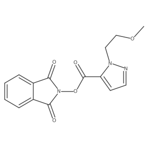 1,3-dioxo-2,3-dihydro-1H-isoindol-2-yl 1-(2-methoxyethyl)-1H-pyrazole-5-carboxylate Structure