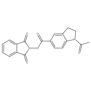 1,3-dioxo-2,3-dihydro-1H-isoindol-2-yl 1-acetyl-2,3-dihydro-1H-indole-5-carboxylate Structure