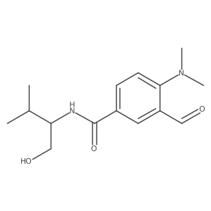 4-(Dimethylamino)-3-formyl-N-[(2S)-1-hydroxy-3-methylbutan-2-yl]benzamide Structure