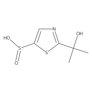 2-(1-Hydroxy-1-methylethyl)-5-thiazolesulfinic acid Structure