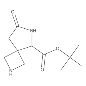 Tert-butyl 7-oxo-2,6-diazaspiro[3.4]octane-5-carboxylate结构式