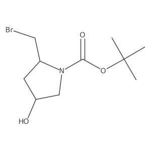 CC(C)(C)OC(=O)N1CC(O)CC1CBr结构式