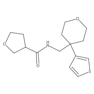 N-{[4-(thiophen-3-yl)oxan-4-yl]methyl}oxolane-3-carboxamide Structure