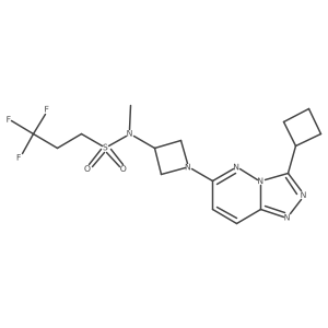 N-(1-(3-cyclobutyl-[1,2,4]triazolo[4,3-b]pyridazin-6-yl)azetidin-3-yl)-3,3,3-trifluoro-N-methylpropane-1-sulfonamide Structure