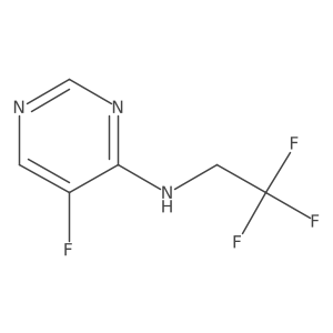 5-Fluoro-N-(2,2,2-trifluoroethyl)pyrimidin-4-amine结构式