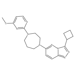 1-{3-Cyclobutyl-[1,2,4]triazolo[4,3-b]pyridazin-6-yl}-4-(4-methoxypyrimidin-2-yl)-1,4-diazepane Structure
