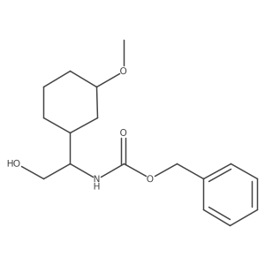 benzyl N-[2-hydroxy-1-(3-methoxycyclohexyl)ethyl]carbamate结构式