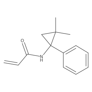 N-(2,2-dimethyl-1-phenylcyclopropyl)prop-2-enamide结构式