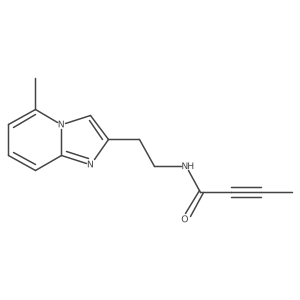 N-(2-{5-methylimidazo[1,2-a]pyridin-2-yl}ethyl)but-2-ynamide结构式