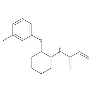 N-[2-(3-Methylphenoxy)cyclohexyl]prop-2-enamide结构式